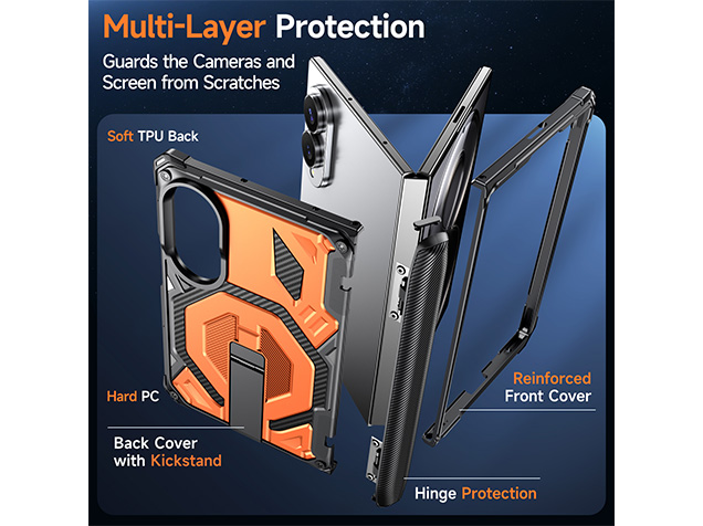 Impact Case with Stand for the Samsung Galaxy Z Fold8 - Orange