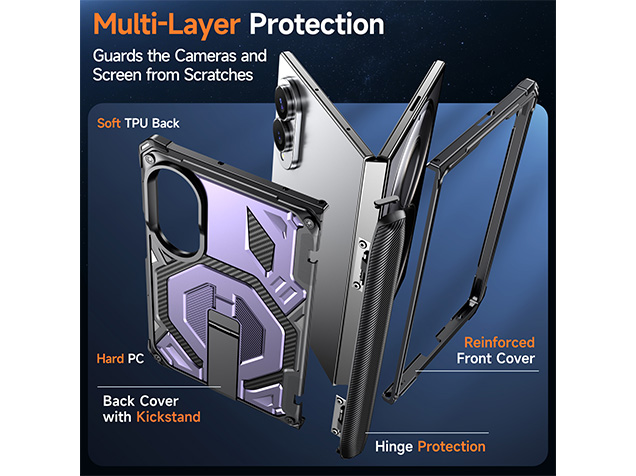 Impact Case with Stand for the Samsung Galaxy Z Fold8 - Purple