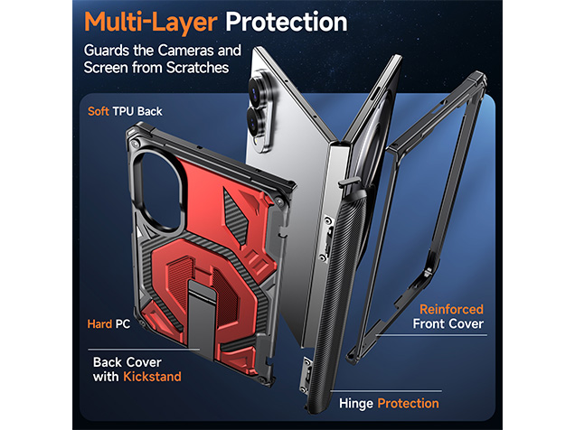 Impact Case with Stand for the Samsung Galaxy Z Fold8 - Red