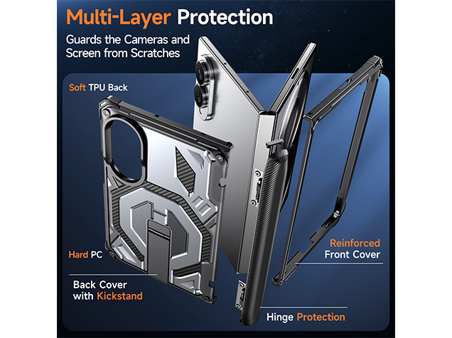 Impact Case with Stand for the Samsung Galaxy Z Fold8 - Silver