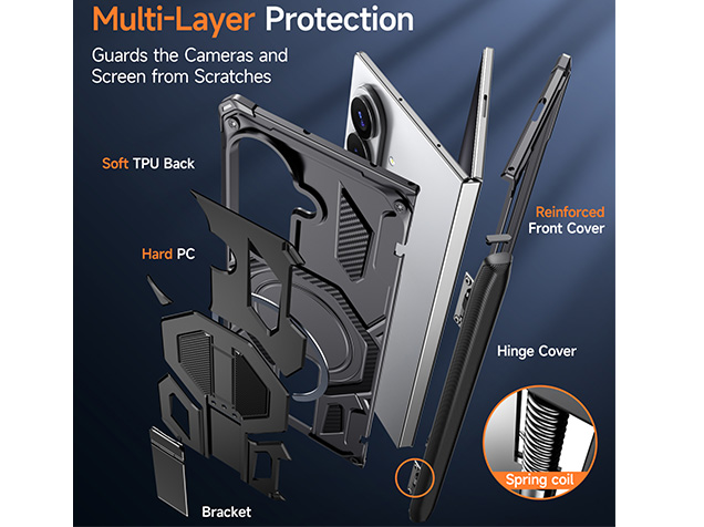 Impact Case with Stand for the Samsung Galaxy Z Fold8 Ultra - Black