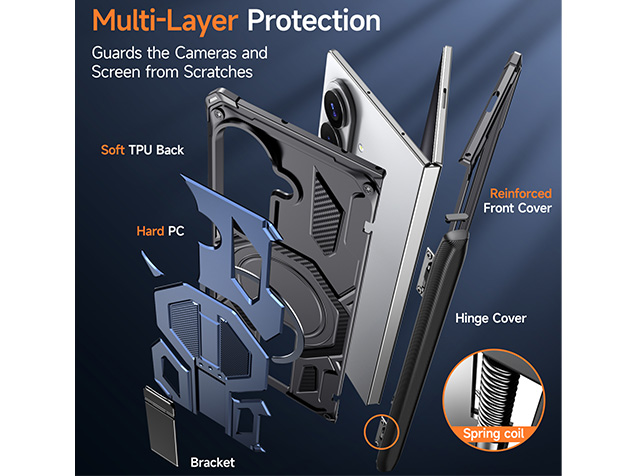 Impact Case with Stand for the Samsung Galaxy Z Fold8 Ultra - Blue