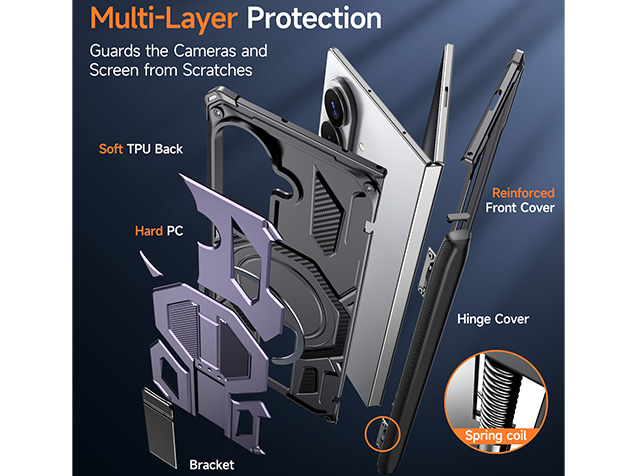 Impact Case with Stand for the Samsung Galaxy Z Fold8 Ultra - Purple