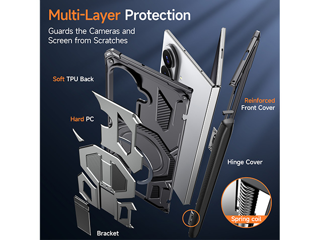 Impact Case with Stand for the Samsung Galaxy Z Fold8 Ultra - Silver