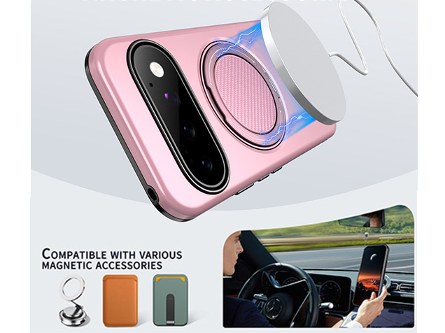Impact Case with Ring for Google Pixel 11 Pro - Pink