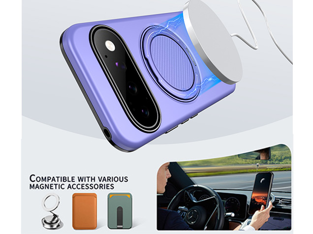 Impact Case with Ring for Google Pixel 11 Pro - Purple