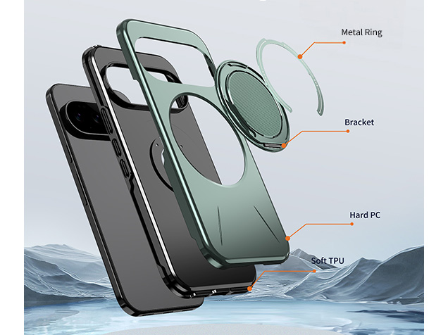 Impact Case with Ring for Google Pixel 11 Pro XL - Green
