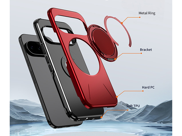 Impact Case with Ring for Google Pixel 11 Pro XL - Red
