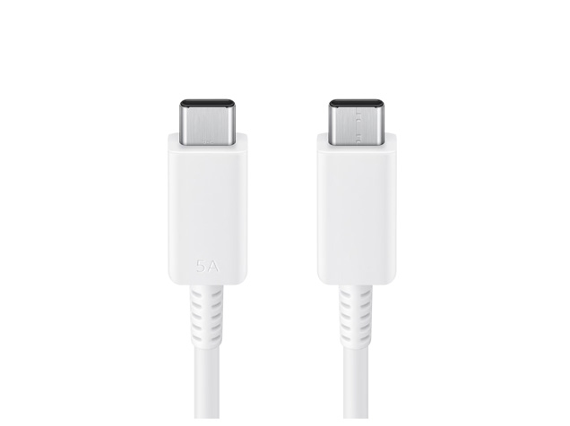 Genuine Samsung 45W USB-C Super Fast Charger with USB-C to USB-C cable - White