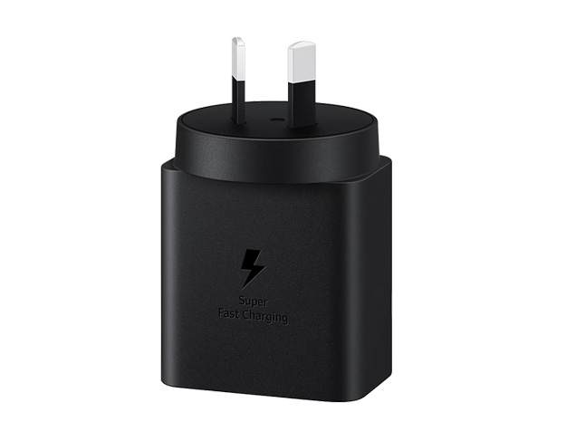 Genuine Samsung 45W USB-C Super Fast Charger with USB-C to USB-C cable - Black