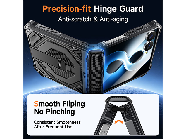 Impact Case with Stand for the Samsung Galaxy Z Flip8 - Black