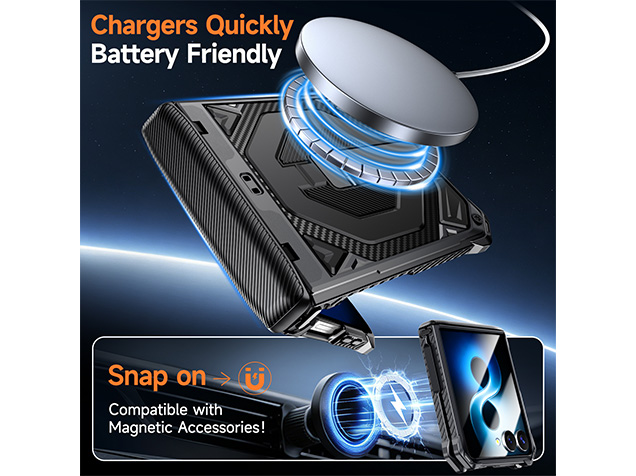 Impact Case with Stand for the Samsung Galaxy Z Flip8 - Black