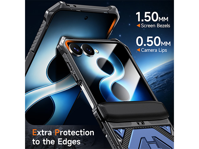 Impact Case with Stand for the Samsung Galaxy Z Flip8 - Blue