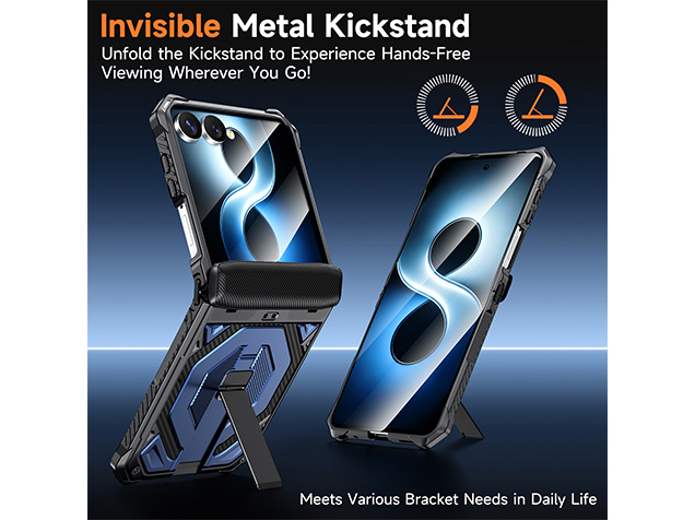 Impact Case with Stand for the Samsung Galaxy Z Flip8 - Blue