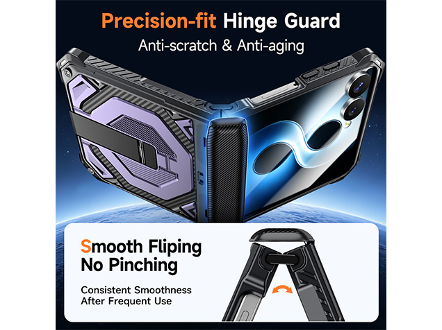 Impact Case with Stand for the Samsung Galaxy Z Flip8 - Purple