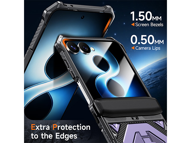 Impact Case with Stand for the Samsung Galaxy Z Flip8 - Purple