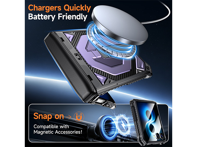 Impact Case with Stand for the Samsung Galaxy Z Flip8 - Purple