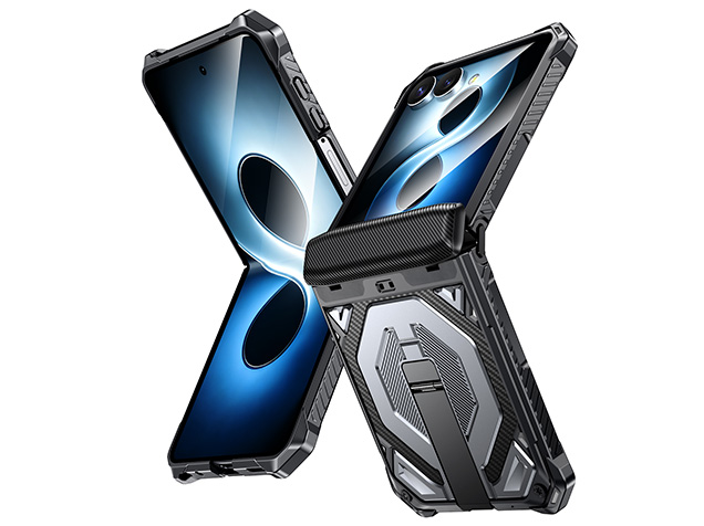 Impact Case with Stand for the Samsung Galaxy Z Flip8 - Silver