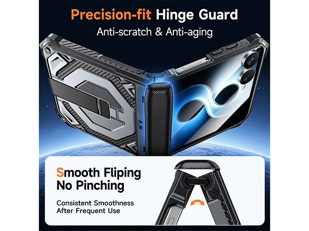 Impact Case with Stand for the Samsung Galaxy Z Flip8 - Silver
