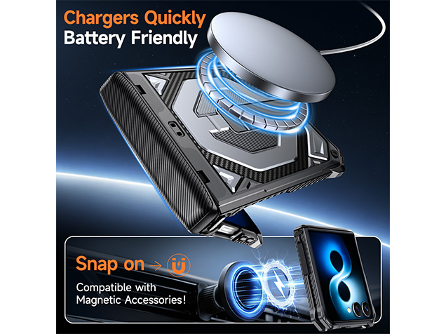 Impact Case with Stand for the Samsung Galaxy Z Flip8 - Silver