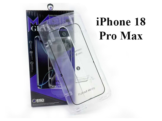 Premium Glass Screen Protector with installation box for iPhone 18 Pro Max - Screen Protector