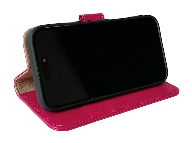 Premium Leather Wallet Case for iPhone 18 Pro Max - French Rose