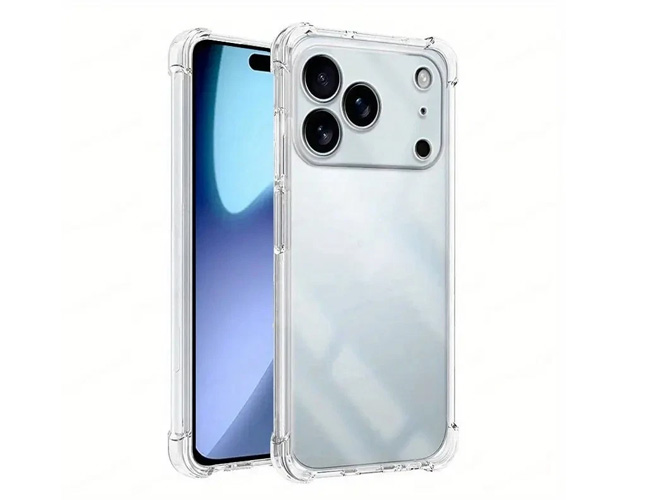 Gel Case with Bumper Edges for iPhone 18 Pro Max - Clear Soft Cover