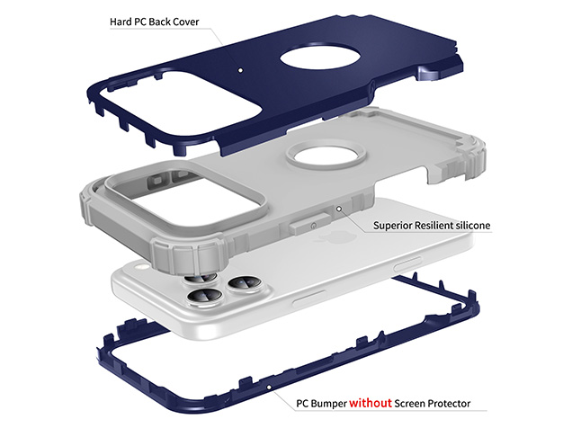 Defender Case for iPhone 18 Pro Max - Blue