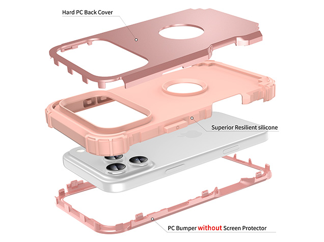 Defender Case for iPhone 18 Pro Max - Rose Gold