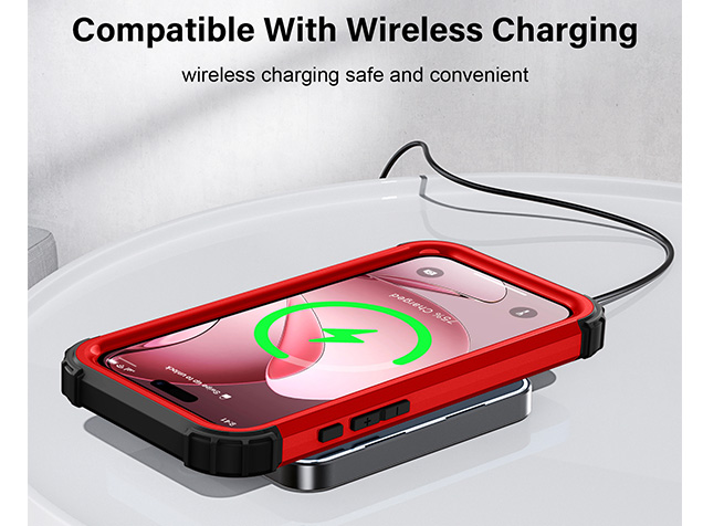 Defender Case for iPhone 18 Pro Max - Red
