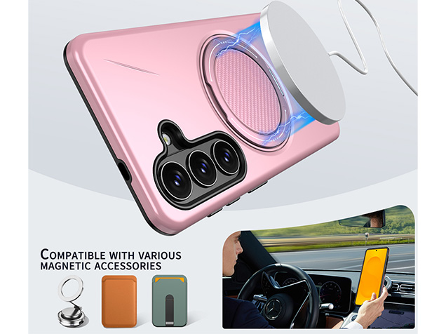 Impact Case with Ring for Samsung Galaxy S26 FE - Pink