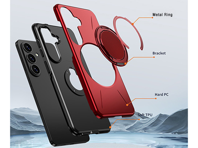Impact Case with Ring for Samsung Galaxy S26 FE - Red