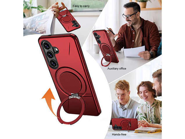Impact Case with Ring for Samsung Galaxy S26 FE - Red
