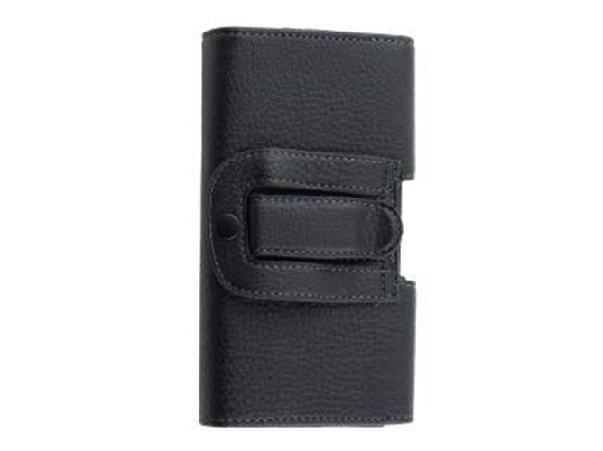Textured Synthetic Leather Belt Pouch