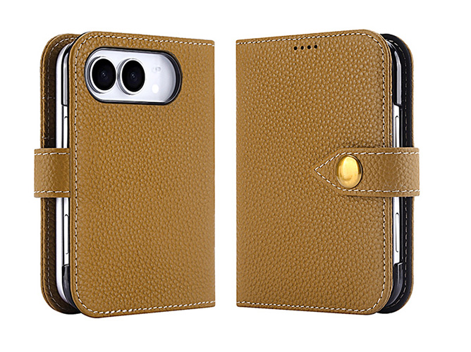 Premium Leather Wallet Case for the iPhone Duo - Harvest gold