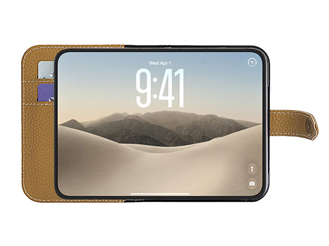 Premium Leather Wallet Case for the iPhone Duo - Harvest gold