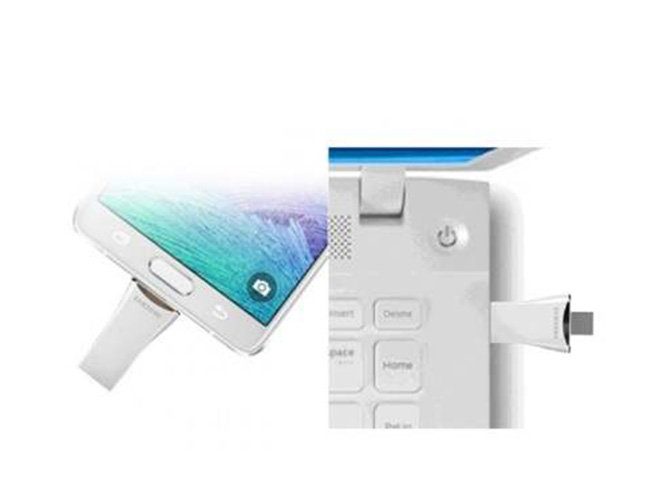 Genuine Samsung OTG plus Adapter and 32GB MicroSD Card
