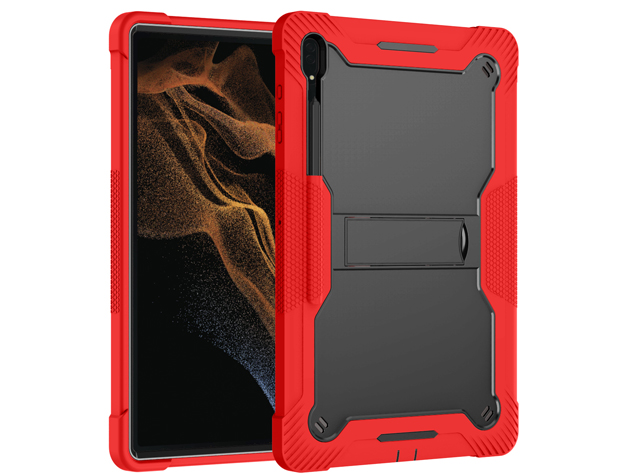 Impact Case for the Samsung Galaxy Tab S12 Ultra - Black/Red Impact Case