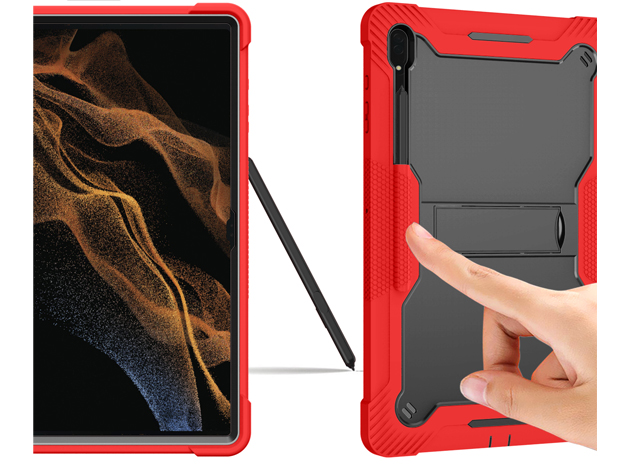 Impact Case for the Samsung Galaxy Tab S12 Ultra - Black/Red