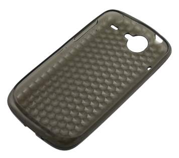 Diamond TPU Gel Case for HTC Google Nexus One - Grey