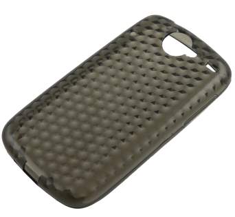 Diamond TPU Gel Case for HTC Google Nexus One - Grey
