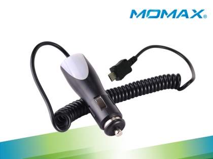 MOMAX 600mA Mini USB in-car charger - Car Charger