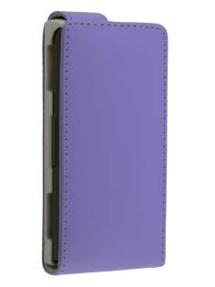 Synthetic Leather Flip Case for Nokia X6 - Purple