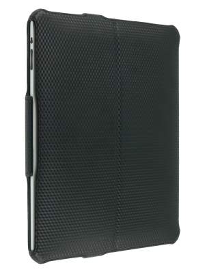Premium iPad 1st Gen Slim Synthetic Leather Flip Case with Stand - Black