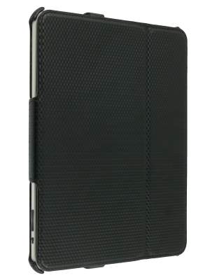 Premium iPad 1st Gen Slim Synthetic Leather Flip Case with Stand - Black