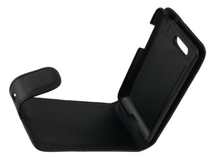 HTC Aria Synthetic Leather Flip Case - Black