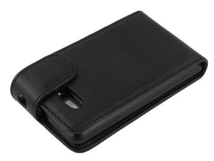 HTC Aria Synthetic Leather Flip Case - Black