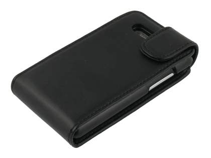 HTC Aria Synthetic Leather Flip Case - Black