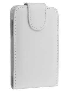 Synthetic Leather Flip Case for iPod Touch 2 - White
