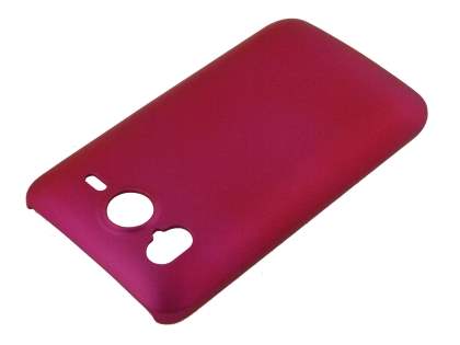 UltraTough Rubberised Slim Case for HTC Desire HD - Hot Pink